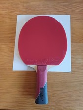 Xiom Stradivarious Table Tennis Bat with Butterfly Tenergy O5 1.9mm Red & Black