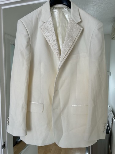 Men cream riccardo suit - cream,