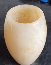 VINTAGE MARBLE VEINED VASE