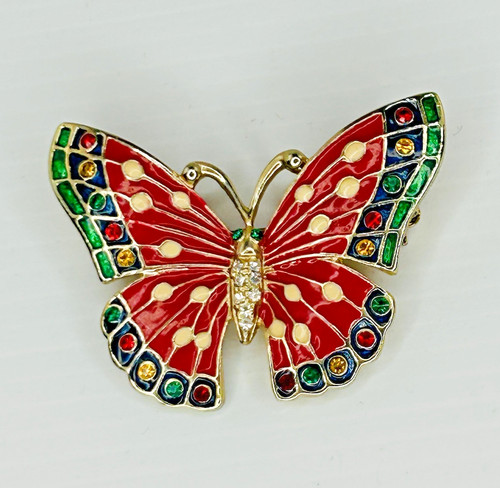 Vintage 1970s red - vintage, enamel