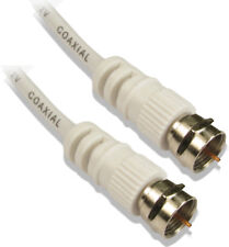 WHITE 50cm short Coaxial Cable