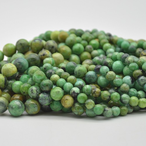 Variscite round beads 6mm - variscite,