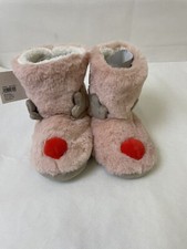 Novelty Reindeer Bootie Style Slippers Size 10-11 (kids Size) Uk Brand new