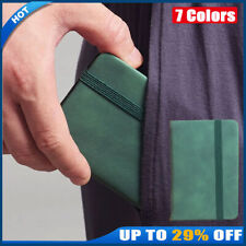 A7 Pocket Note Mini Notebook Portable Small Diary Pocket Book Thick PU Leather