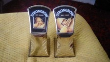 2 x   STRONGBOW   DRY CIDER   ADVERTISING PUMP BAR TOPPERS./FONTS
