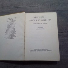 Biggles Secret agent  Hardback Book