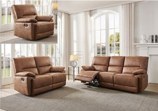 Tan Brown 3 Seater / 2 Seater