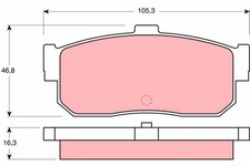 Rear TRW-OE GDB1172 Brake Pad