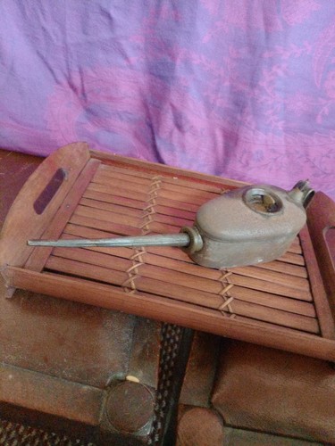Vintage antique oil - (ref1cy),