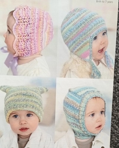 Baby childs hats knitting - hats, dk