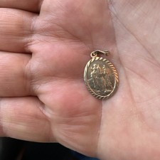 9ct gold st christopher