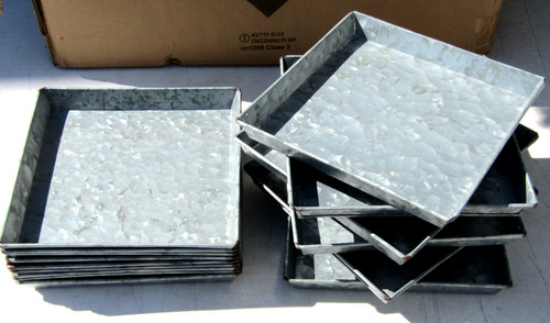 Square plant pot - square,