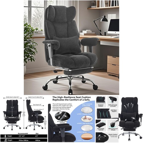 Soft cushioned black - big, and