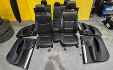 BMW X3 F25 XDRIVE PRE FACELIFT 10-14 BLACK HEATED LEATHER SEATS DOOR CARDS SET