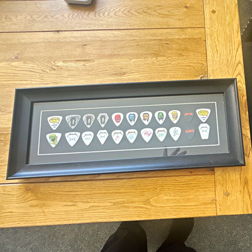 Metallica framed guitar pick - guitar,