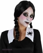 Ladies Black Plait Plaited Wig