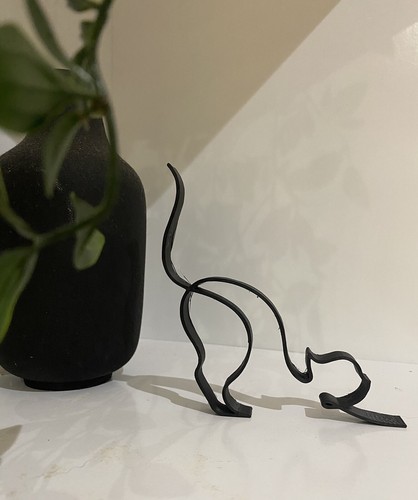 Line art cat - art, cat,