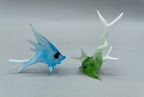 Glass animal ornaments - glass,