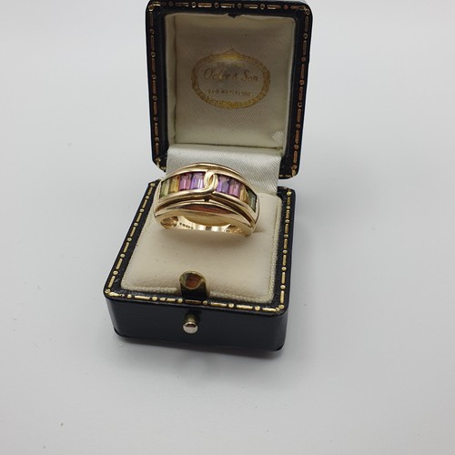 9ct yellow gold multi stone - 9ct,