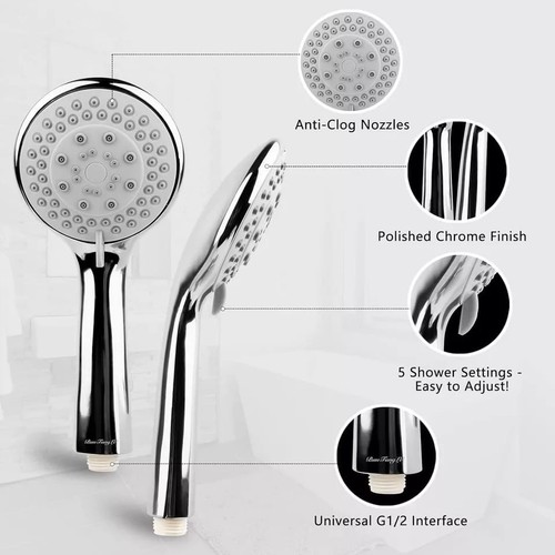 Chrome shower head - chrome, and