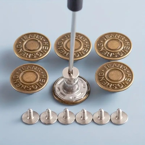10pcs sew jeans - 10pcs, button