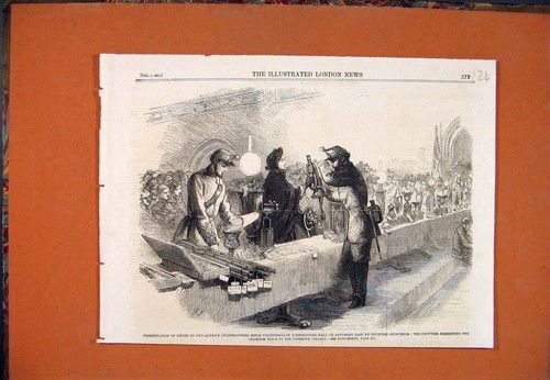 Old antique print westminster - old,