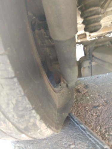 Left rear shock absorber - rear,