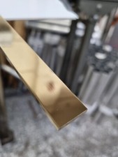 Brass Flat Bar Strip Plate Brushed & Bright Polished Multiple Sizes and Lengths