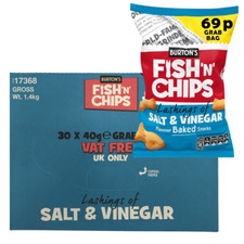 Burtons Fish & Chips | Full Case 30x40g