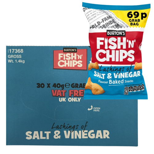 Burtons fish chips full - fish, &
