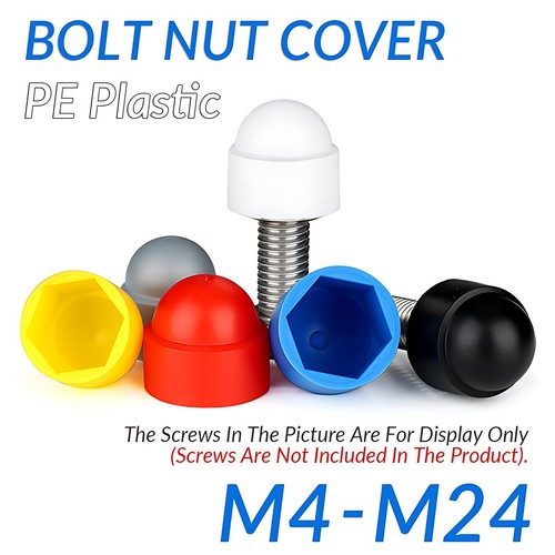 Coloured plastic nut bolt - plastic,