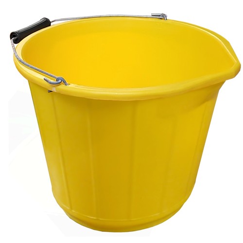 14l builders bucket plastic - bucket,