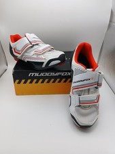 Muddy Fox RBS 100 Cycling Shoes White Red Black - Size UK 4