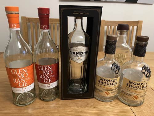 Whisky bottle bundle empty x - whisky,