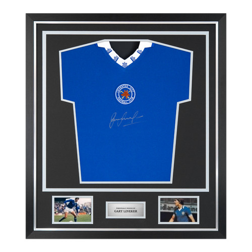 Framed gary lineker signed - framed,