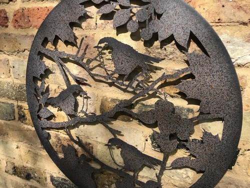 Robin wall art plaque garden - art,