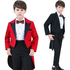Kids Boy Tuxedo Tail Suits