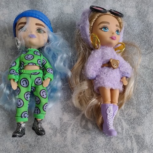 Two barbie extra minis doll - barbie,
