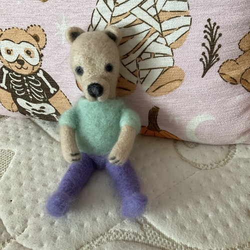 Miniature artist bear - miniature,