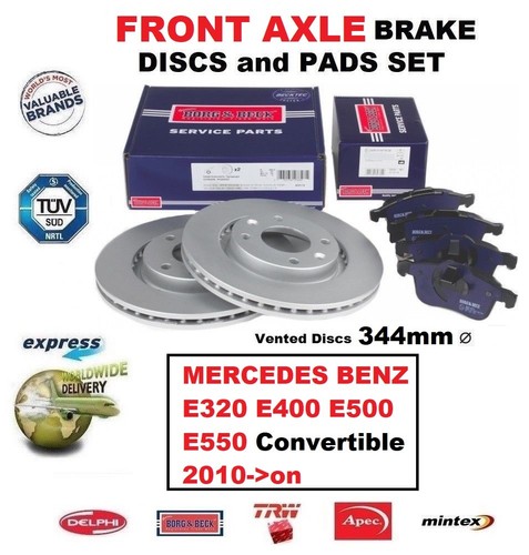 Front brake pads discs - brake, for