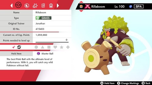 Shiny gmax rillaboom for - shiny,