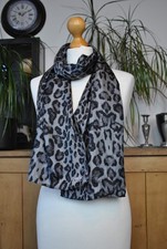 DKNY Grey Black Leopard Print