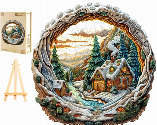 Wooden jigsaw puzzle - puzzle, 280