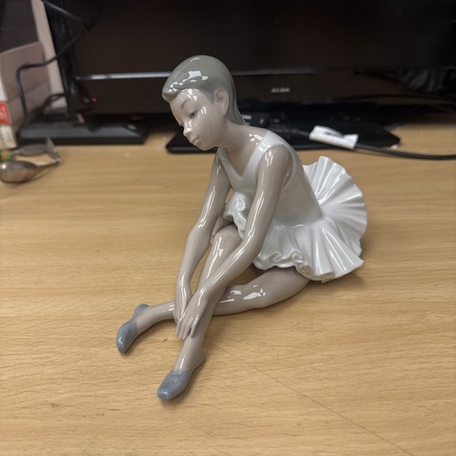 Lladro nao seated ballerina - nao,