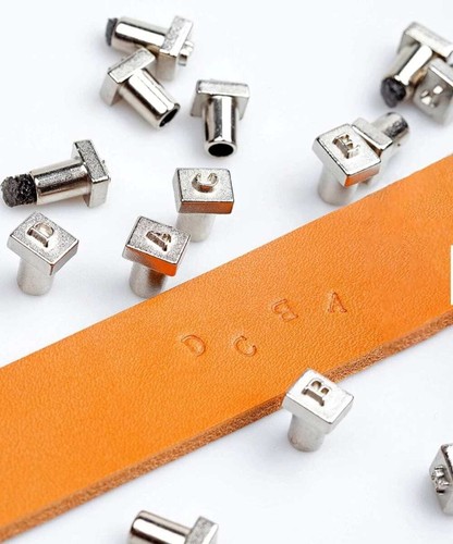 Leather craft alphabet tool - leather,