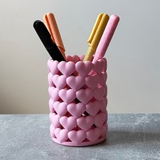 Heart shaped pen holder - heart-shaped, pencil