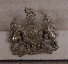 1953-65 Army general Service Collar Badge Queens Crown genuine b2