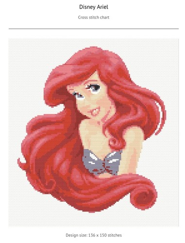 Printed disney ariel cross - printed,
