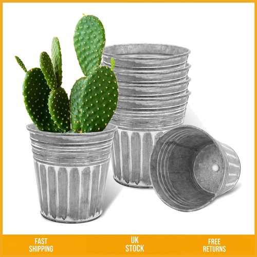 Rustic galvanised metal flower - galvanised,