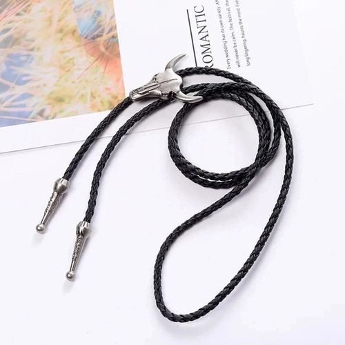 New black bolo tie - with, alloy